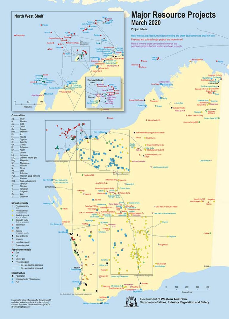 WA Mining Projects Map | New & Existing Mines in WA – CMEWA