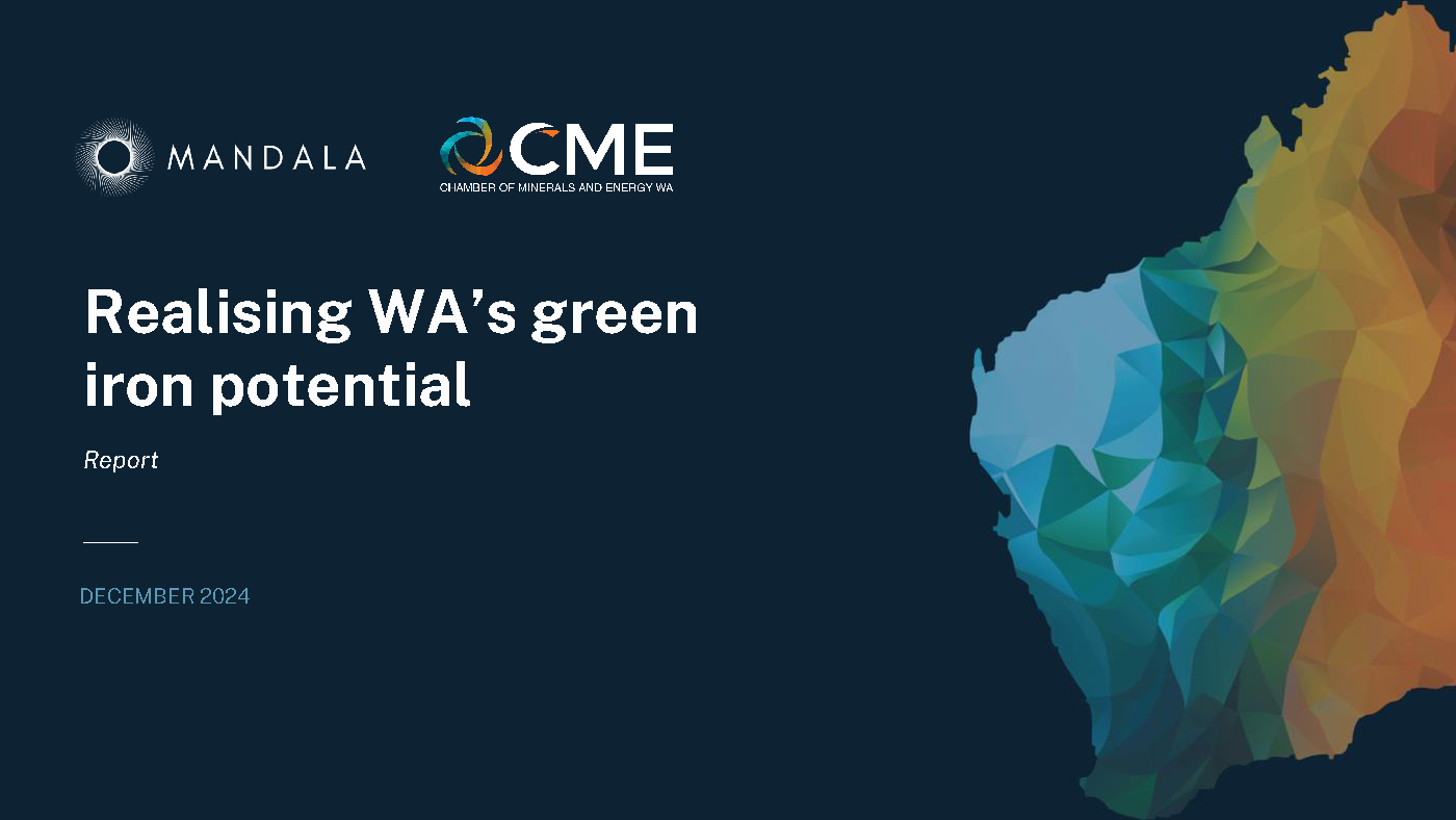 WA's Green Iron Revolution: A Pathway to Decarbonization and Prosperity