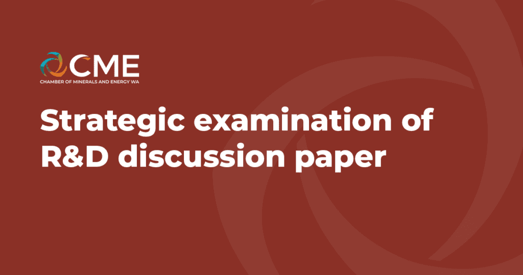 Strategic examination of R&D discussion paper