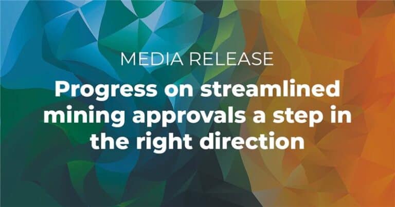 Progress on streamlined mining approvals promotes sustainable resource development.